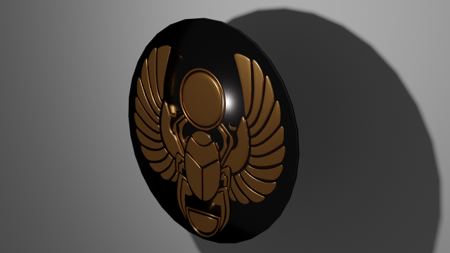 Scarabaeus symbol Symbols of ancient Egypt pack Model 3D .c4d .max .obj .3ds .fbx .stl .blend 