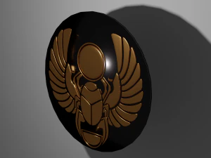 S&iacute;mbolo Scarabaeus Pacote de s&iacute;mbolos do antigo Egito Modelo 3D