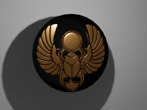Scarabaeus symbol Symbols of ancient Egypt pack 3D Model