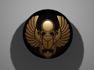 Scarabaeus symbol Symbols of ancient Egypt pack Model 3D