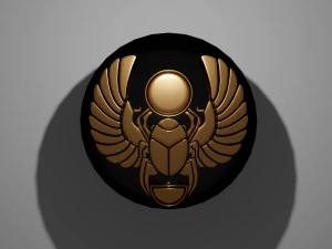 Scarabaeus symbol Symbols of ancient Egypt pack 3D Model