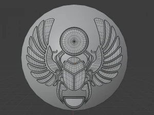 Scarabaeus symbol Symbols of ancient Egypt pack 3D Model