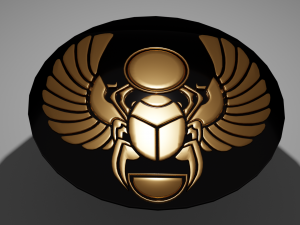 Scarabaeus symbol Symbols of ancient Egypt pack Model 3D
