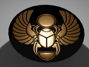 Scarabaeus symbol Symbols of ancient Egypt pack 3D Model