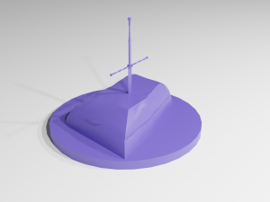 Statuette sword in stone Modèles 3D en vedette