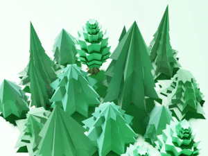 針葉樹 3Dモデル