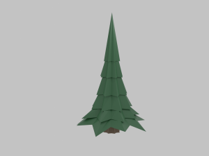 Coniferous trees 3D Model