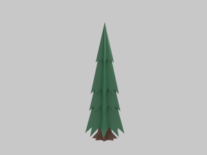 Coniferous trees 3D Model
