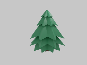 Coniferous trees 3D Model