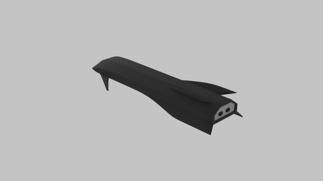 The concept of a cruise missile 3D 模型 .c4d .max .obj .3ds .fbx .stl .blend 
