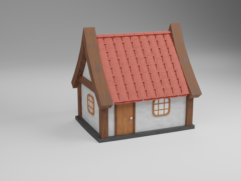 Middle age house 3D Model