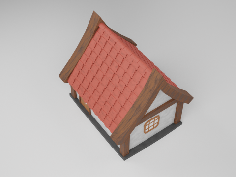 Middle age house Modello 3D