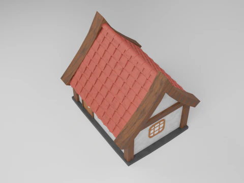 Middle age house 3D Model