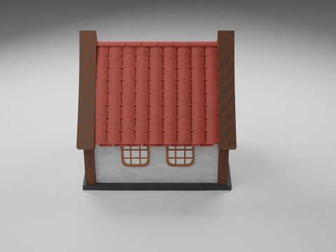 Middle age house Modello 3D