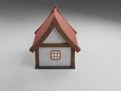 Middle age house Modello 3D