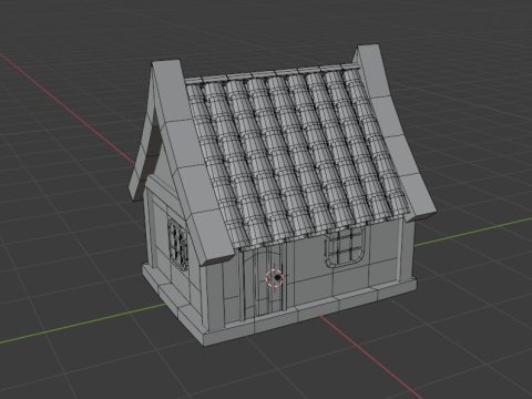 Middle age house Modello 3D