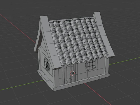 Middle age house 3D Model