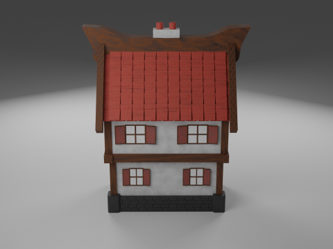 Middle age house 3D Model