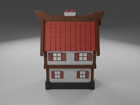 Middle age house 3D Model