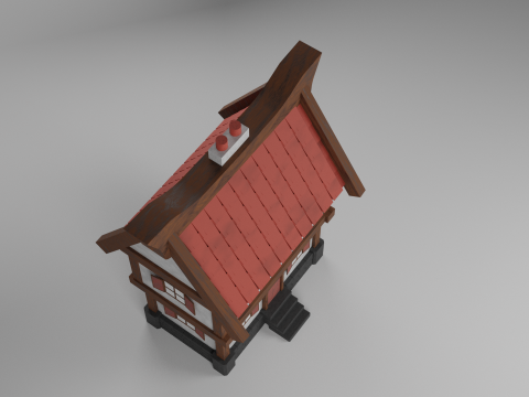 Middle age house 3D Model
