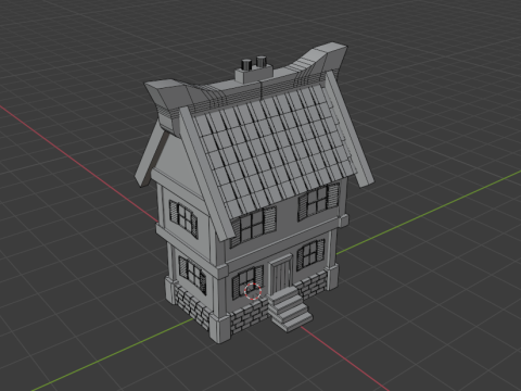 Middle age house 3D Model