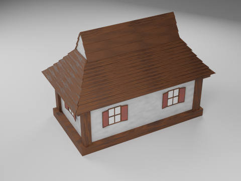Middle age house 3D Model