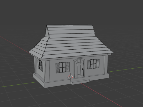 Middle age house 3D Model