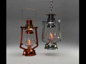 煤油灯 3D 模型