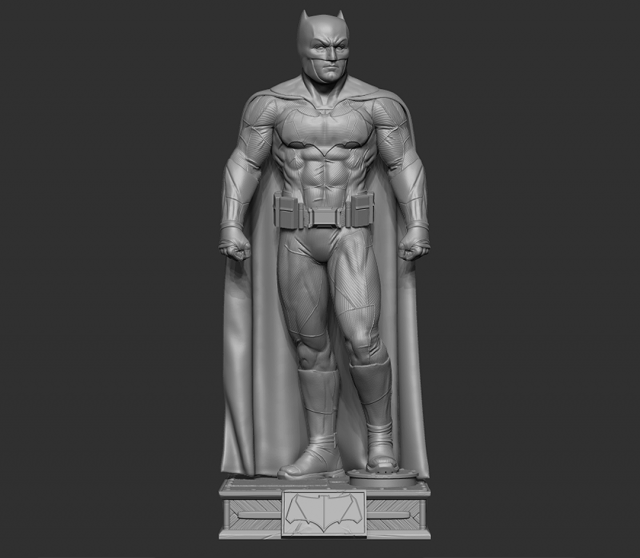 batman figure ben affleck ready print Model do druku 3D .c4d .max .obj .3ds .fbx .stl .blend 