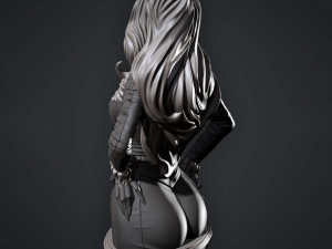 black cat bust 3d print model Model Cetak 3D