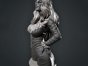 black cat bust 3d print model Model Cetak 3D