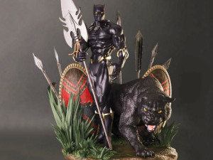 Black panther statue 3d print model 3D Print Model
