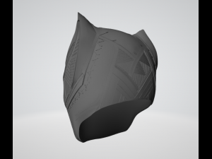 black panther helmet 3d print model 3D 打印模型