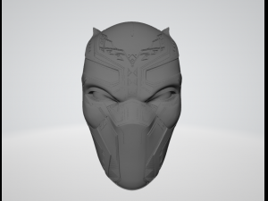 black panther helmet 3d print model 3D 打印模型
