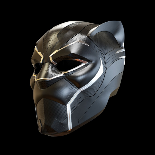 black panther 2018 movie helmet 3d print model 3D-printmodel .c4d .max .obj .3ds .fbx .stl .blend 