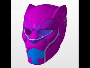 black panther 2018 movie helmet 3d print model 3D-printmodel