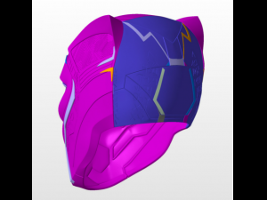 black panther 2018 movie helmet 3d print model 3D-printmodel