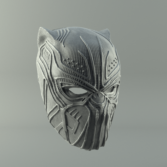 killmonger helmet black panther 3d print model Model Cetak 3D .c4d .max .obj .3ds .fbx .stl .blend 