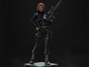 black widow statue 3d print model 3D Print Model