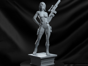 black widow statue 3d print model Model Cetak 3D
