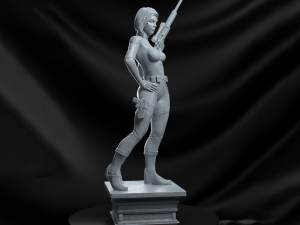 black widow statue 3d print model Model Cetak 3D