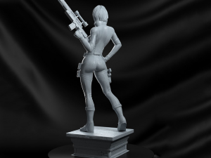 black widow statue 3d print model Model Cetak 3D