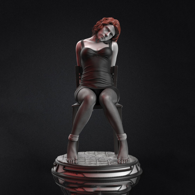 black widow interrogation 3d print model 3D-printmodel .c4d .max .obj .3ds .fbx .stl .blend 