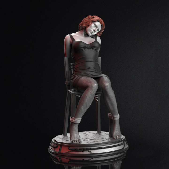 3dmodel black widow interrogation 3d print model