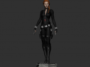 black widow marvel statue 3d print model 3D Print Model