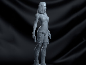 black widow marvel statue 3d print model Modelo de impresión 3D