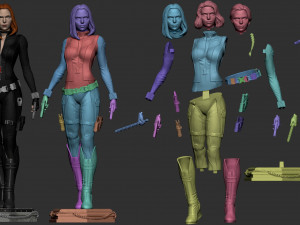 black widow marvel statue 3d print model Modelo de impresión 3D
