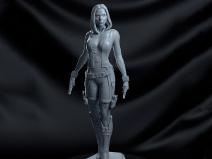 black widow marvel statue 3d print model Modelo de impresión 3D