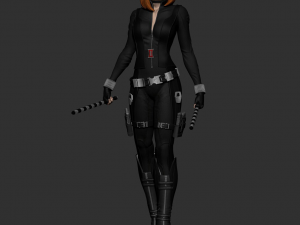 black widow marvel statue 3d print model Modelo de impresión 3D