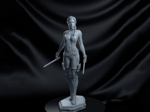 black widow marvel statue 3d print model Modelo de impresión 3D